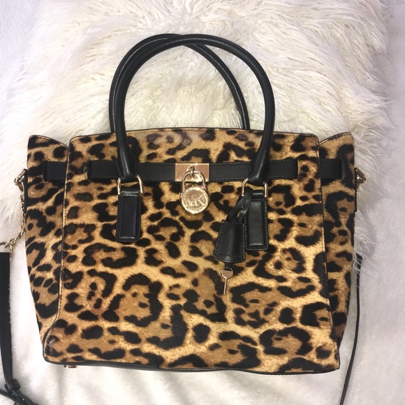Michael Kors Handbags - Michael Kors LargeHamilton Cheetah Print Calf Hair